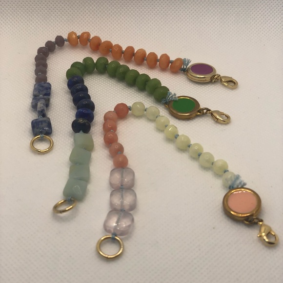 A. Carnevale Blue/Green Beaded Bracelet - Picture 3 of 6